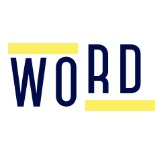 Logo with Yellow Bars - WORD Influencer Marketing India